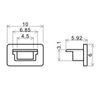 Techno Baines USB Mini-B Type Cap (Black) No Knob 30 Pcs/Pack USBMBCAPK-B0-30