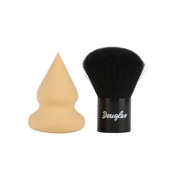 Douglas Zubehör-Set Inhalt: 2tlg. Douglas Blender Sponge und Douglas Mini Kabuki - Ideal für Unterwegs oder auf Reisen.