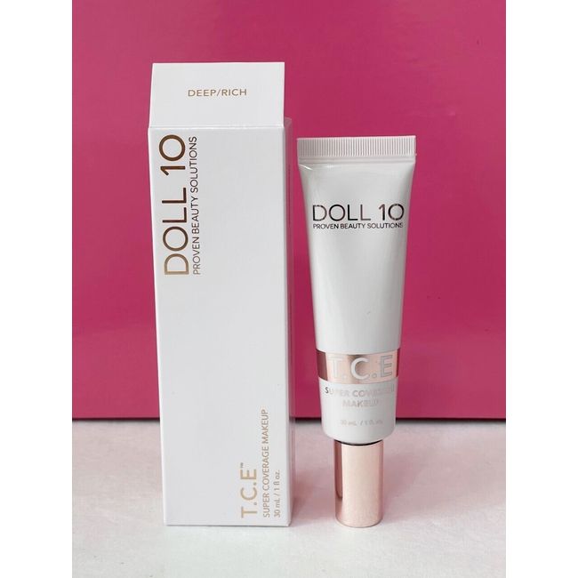 Doll 10 T.C.E Super Coverage Makeup 1 fl.oz./ 30 ml. New in box - Deep/Rich