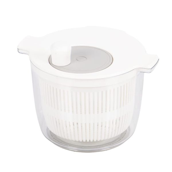 Takeda Corporation 81376 Vegetable Drainer Spinner, Salad Spinner, White, 8.4 x 6.9 x 6.5 inches (21.3 x 17.5 x 16.5 cm)