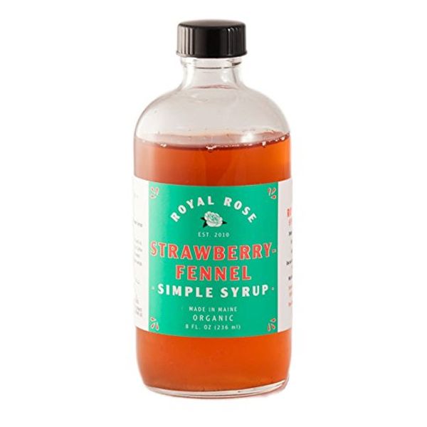 Royal Rose Strawberry Fennel Simple Syrup 8oz