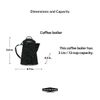 Granite Ware 3 Qt Coffee Boiler. Enameled Steel 12 cups capacity. Perfect for camping, Heat Coffee, Tea and Water directly on stove or fire.