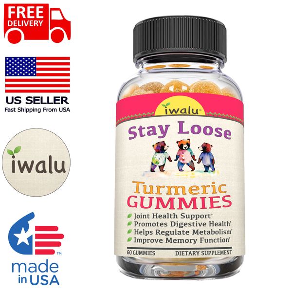 Gomitas Cúrcuma Adultos Apoyo Articular Sabor Jengibre Masticable Suave 60ct