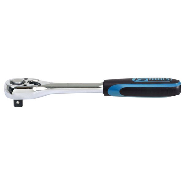 KS Tools 918.3890 3/8" CHROMEplus Umschaltknarre, 72 Zahn, Kunststoffgriff