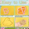 YeahBoom Set of 8 Easter cookie cutters, plastic cookie cutters, Easter cookie cutter, Easter cookie cutter, ideal Easter gift