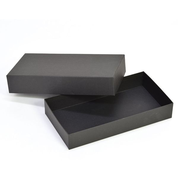 yamapac Rectangle Pasting Box (8.3 x 43.3 x 13.7 x 1.4 inches (210 x 110 x 37 mm), Black, Gift Box (Set of 10)