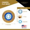 8" INCH ROUND BRASS WIRE BENCH GRINDER WHEEL BRUSH FOR RUST/PAINT REMOVAL 2Pcs