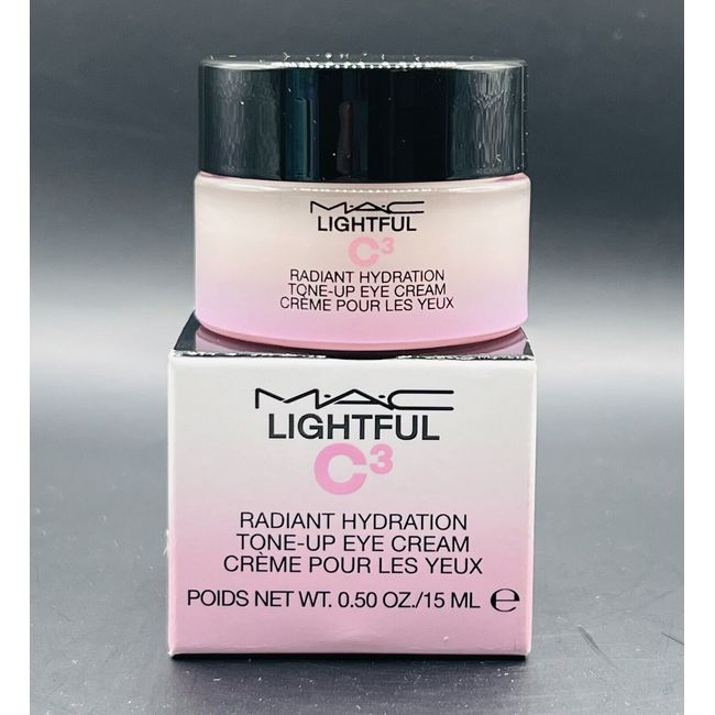 Mac Lightful C3 Radiant Hydration Tone-Up Eye Cream Full Size 15ml / 0.5oz