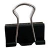 Foldback Clips, 25mm Width, Black, Pack of 5, Holds 55 A4 Sheets