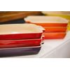 Le Creuset Stoneware Shallow Rectangular Dish, 18 cm, Volcanic, 91004719090000