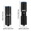 Keychain Rechargeable Mini Flashlight 200 High Lumens IPX7 Waterproof