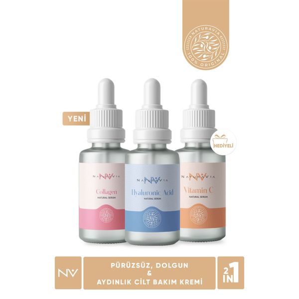 Hyalüronik Asit, Vitamin C ve Kolajen Serum Set