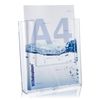 taymar Prospekthalter, Wandprospekthalter DIN A4, transparent