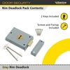 Sterling SRL001 101 x 75 mm Rim Deadlock - Grey
