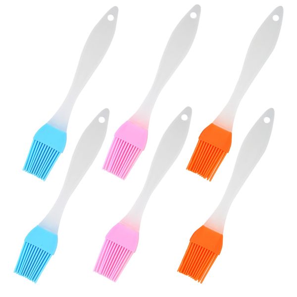 6 pcs Silicone Pastry Brushes Basting Brush Grill Brush Basting Pastry Cooking Brush Silicone Brush Cooking for Baking Heat Resistant Silicon Brush for Cooking BBQ Basting Grilling Baking Brush