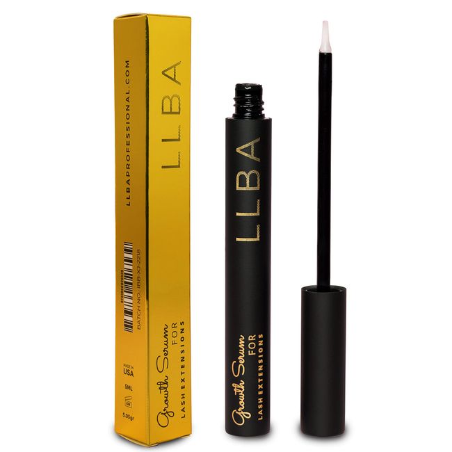 LLBA Growth Serum For Lash Extension | Enhancing Serum for Natural Lashes, Lash Extensions & Eyebrows | Eyelash Serum To Grow Lashes Fuller & Longer Looking Eyelashes (5ml)