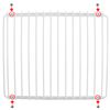 SPARES2GO Fridge Shelf Compatible with Iceking Refrigerator Freezer (White, Adjustable, Plastic Coated, Extendable Arms)