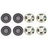sourcing map 0.5 W 32 Ohm DIY Magnetic Speaker 40mm Round-shape Replacement Loudspeaker for DVD/EVD 8pcs