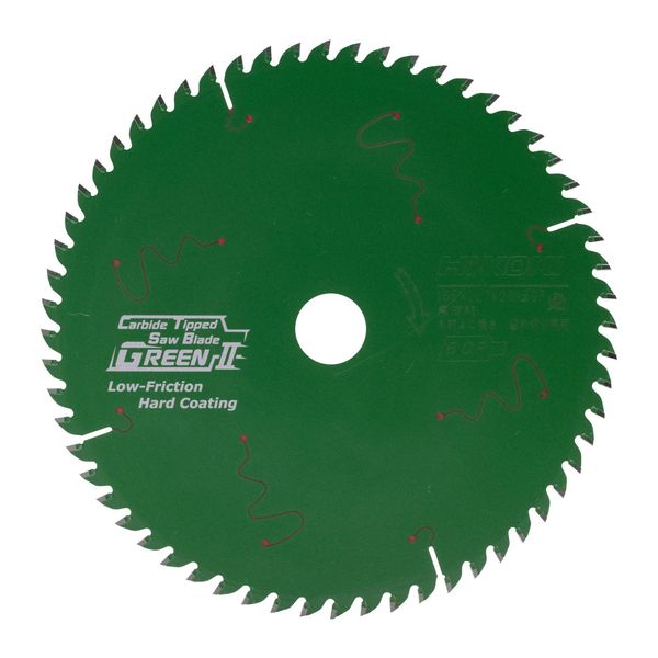 HiKOKI 0033-3295 Super Chip Saw Green II For Laminated Wood Diameter 6.5 inches (165 mm) Hole Diameter 0.8 inches (20 mm) 60 Blades For Tabletop Circular Saw and Table Circular Saw