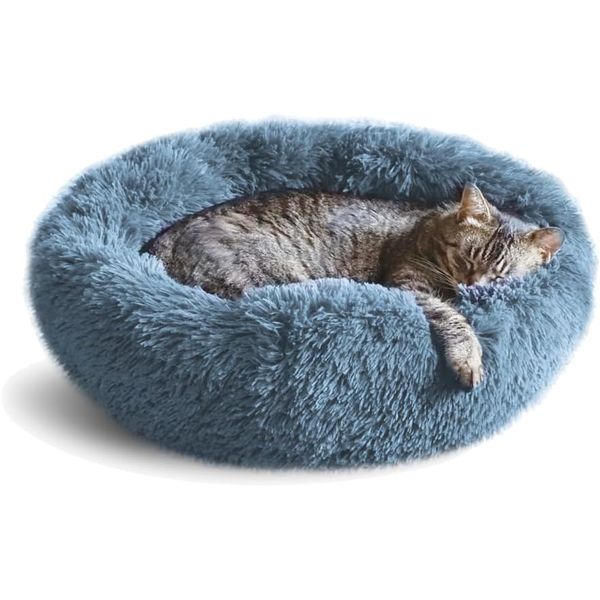 Whiskers & Friends Cat Bed, Cat Beds for Indoor Cats Washable, Small Dog Bed Pet