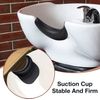 Noverlife Soft Silicone Shampoo Bowl Neck Rest, Non-Slip Shampoo Bowl Neck Pillow, Salon Sink Neck Cushion with Suction Cups, Salon Silicone Hair Washing Neck Pillow for Salon Hair Spa Washing Basin