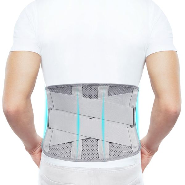 Thx4COPPER Back Brace,Effective Lower Back Pain Relief for Herniated Disc,Scoliosis,Sciatica - Low Profile Lower Back Support Belt with Breathable Mesh Design - Adjustable Support Straps - Women/Men