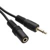 kenable 3.5mm Mono Jack Plug to 3.5mm Socket Extension Cable GOLD 5m [5 metres]