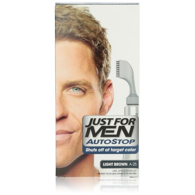 Just for Men Autostop Hair Color, Light Brown A-25 (Pack of 6)