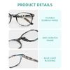 JOLISU 5 Pack Reading Glasses For Women,Blue Light Blocking Computer Reader Spring Hinge Eyeglasses (2.00)