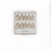 Set of 24 SIFASHION Luscious diamond and ribbon embellished almond style removable nails