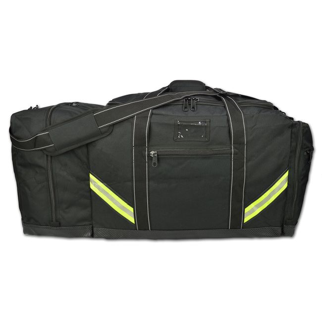 Lightning X Firefighter Premium 3XL Step-In Turnout Gear Bag - Black w/ NO LOGO (Customizable)