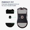 kwmobile Mouse Feet Replacement Compatible with Razer Viper V3 Pro Computer Mouse Skates Sticker - Black