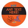 Flox Creative 24 45mm Gloss Circle Stickers Any Text Here Halloween