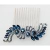 Faship Navy Blue Crystal Hair Comb