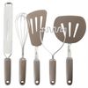 Oster Newcrest 5 Piece Prep And Cook Kitchen Tool Set In Taupe
