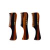 3PC Mini Combs Mustache Beard Eyebrows Pocket Travel Cellulose Acetate Grooming