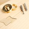 O'SKOOL Solid Brass Router Inlay Kit with 1/8" Carbide Spiral Router Bit with 1/4" Shank