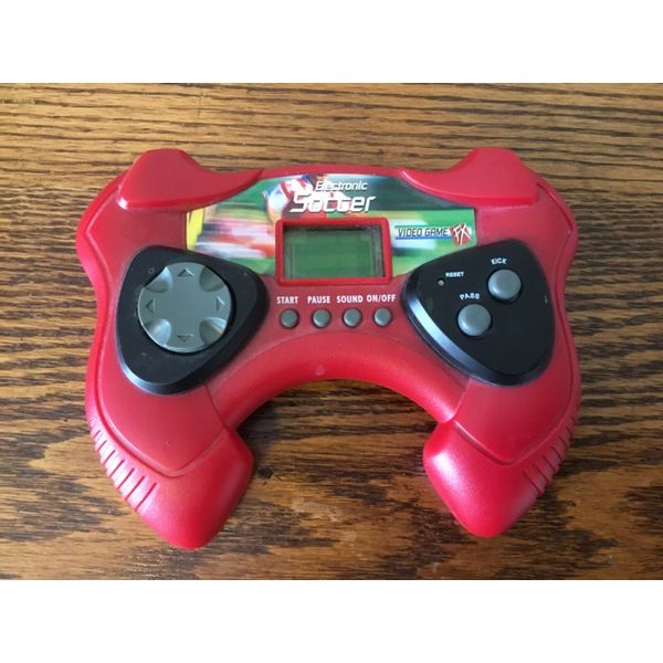 Vintage Toy Quest Electronic Soccer Handheld Video Game Red