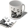 McMug - The Catfather - White Background - Mug and Coaster Set, Ceramic, 11fl.oz.