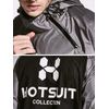 HOTSUIT Sauna Suit for Men Sweat Sauna Jacket Pant Gym Workout Sweat Suits, Gray, 4XL