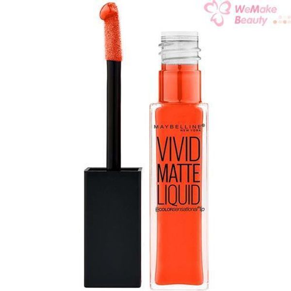 Maybelline Vivid Matte Liquid Lipstick 30 Orange Shot 0.26 oz / 7.7ml New In Box