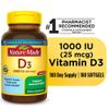 Nature Made Vitamin D3 1000 IU, 180 Softgels