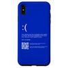 iPhone XS Max Computer PC Blue Screen, Geek Nerd Gamer Tech Savvy Case