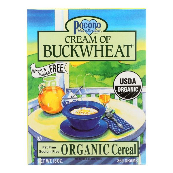 Pocono Organic Cream Of Buckwheat Cereal 13 Oz. (Pack of 6)