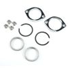 Exhaust Flange Install Kit Pair Flanges Gaskets Nuts Washers For Harley Big Twin