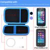 Lebakort Storage Case Compatible with VTech KidiBuzz 3 / KidiBuzz G2 Kids’ Electronics Smart Device KidiConnect (Black + Blue Case)