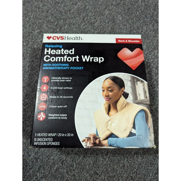 CVS HEALTH Heated comfort wrap 1 heated wrap 20x20 INCH Open Box