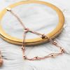 Philip Jones Rose Gold Plated Ball Bracelet