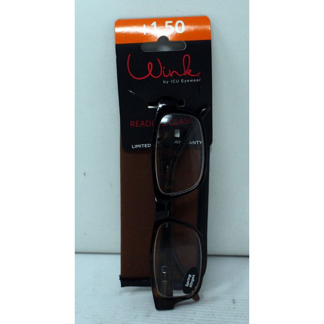 ICU Eyewear Wink Non Prescription Reading Glasses +1.50 Brown