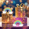 FIVE-D Children's Rainbow Earrings 925 Sterling Silver in Jewellery Case, Silver